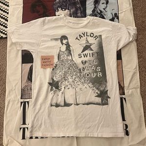 Taylor Swift eras tour oversized photo distressed tshirt